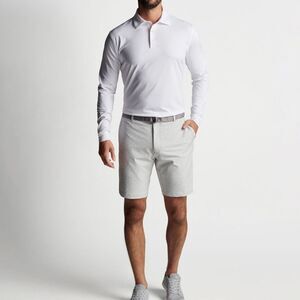 Peter Millar Crown Sport Salem Carts Performance Short British Grey 36 NWT in pk
